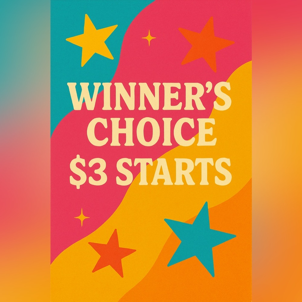 Thank you so much! Congratulations!! Your pick of items!